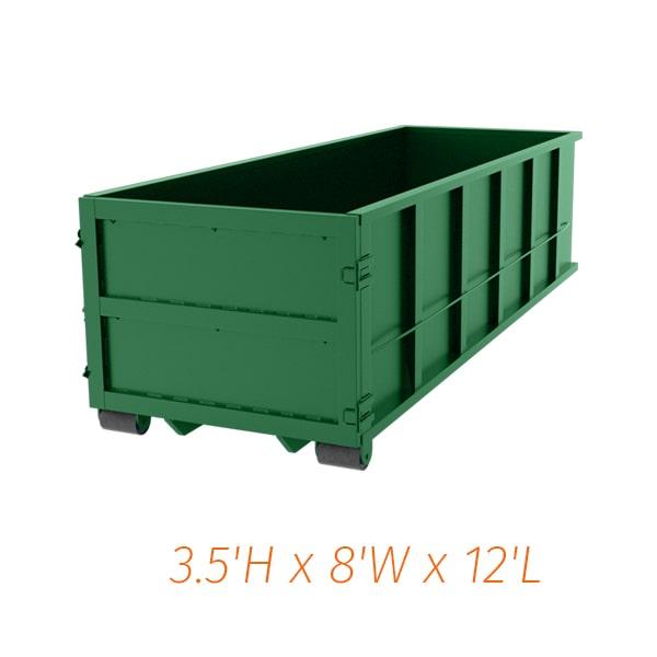 10-yard dumpsters can be used to dispose of various types of waste, including construction debris, household items, and more